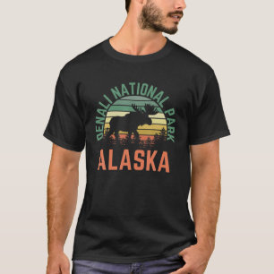 Denali National Park Alaska Moose Hiking Nature Re T-Shirt