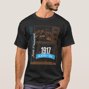 Denali National Park Alaska Moose USA 1917 Preserv T-Shirt