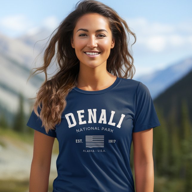 Denali National Park Alaska Mountain view Tri-Blend Shirt (Creator Uploaded)