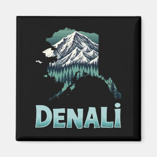 Denali National Park Alaska Mountain Wilderness Magnet