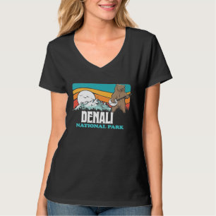 Denali National Park Alaska Mountains Banjo Bear T-Shirt