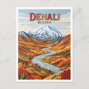 Denali National Park Alaska Postcard