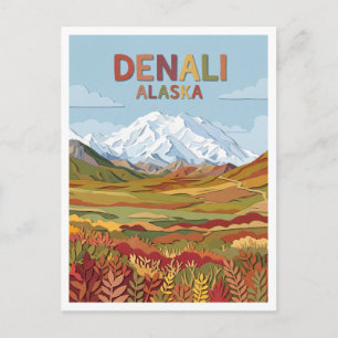 Denali National Park Alaska Postcard