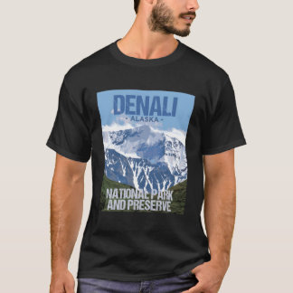 Denali National Park Alaska Poster Design T-Shirt