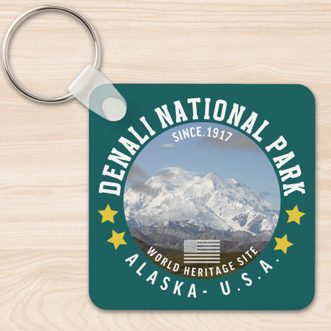 Denali National Park Alaska Since 1917 Key Ring (Creator Uploaded)