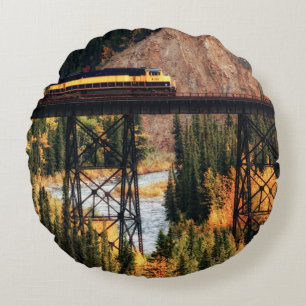 Denali National Park and Preserve USA Alaska Round Cushion