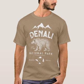 Denali National Park and Preserve Vintage Bear Gif T-Shirt