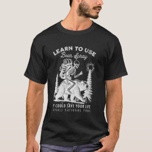 Denali National Park Bear Spray Funny Hiking Campi T-Shirt