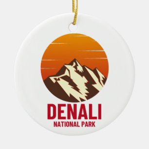 DENALI NATIONAL PARK CERAMIC TREE DECORATION