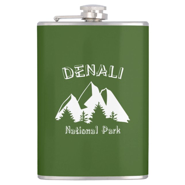 Denali National Park Hip Flask (Front)