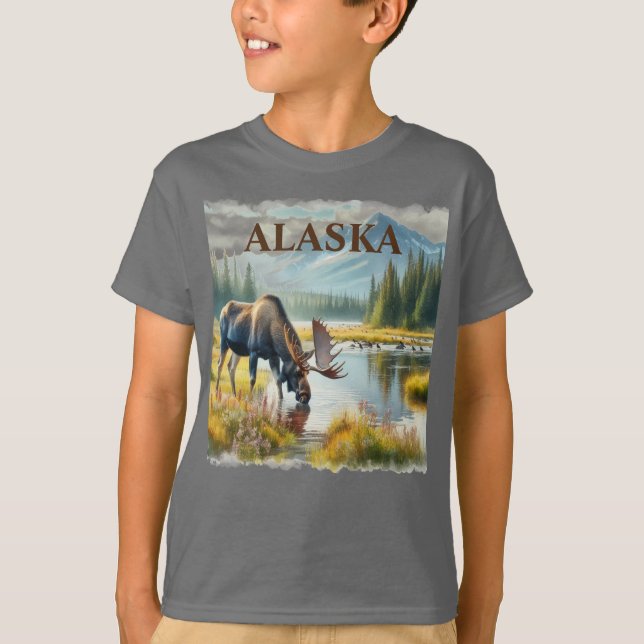 Denali National Park Moose / Alaska  T-Shirt (Front)