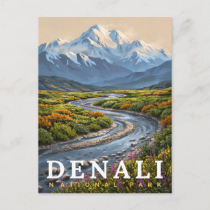 Denali National Park Mountain Wilderness Postcard