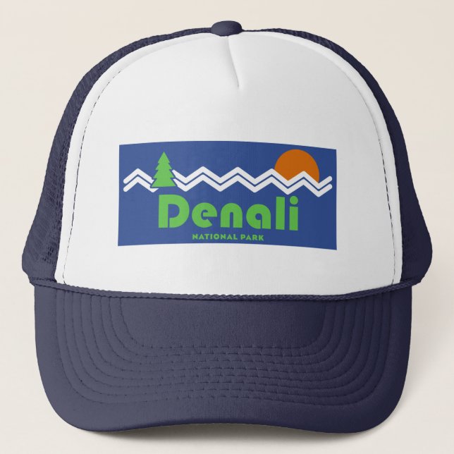 Denali National Park Retro Trucker Hat (Front)