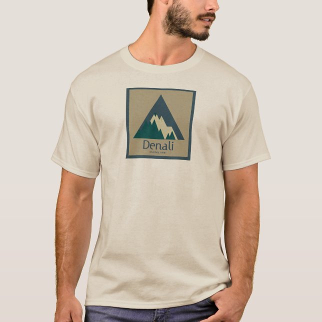 Denali National Park Rustic T-Shirt (Front)