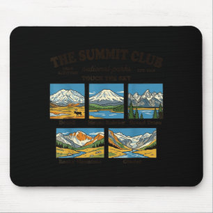 Denali rainier grand teton rocky mountain glacier mouse pad