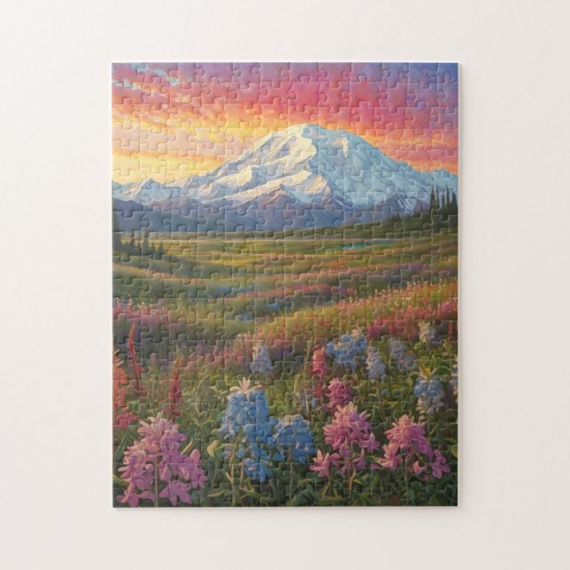 Denali Wildflowers Jigsaw Puzzle (Vertical)