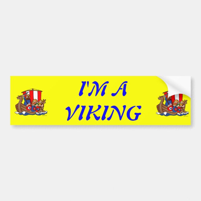 Denamrk- I'M A VIKING Bumper Sticker (Front)