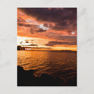 Denaru Island Sunset, Fiji Postcard