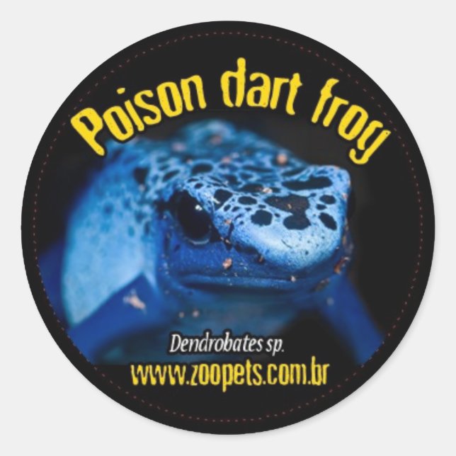 dendrobates classic round sticker (Front)
