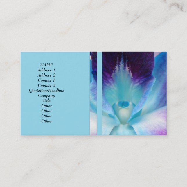 Dendrobium Orchid Business Card (Front)