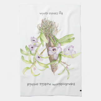 Dendrobium Orchid Tea Towel