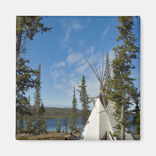 Dene Tribe gathering, Northwest Territories, Magnet (Front)
