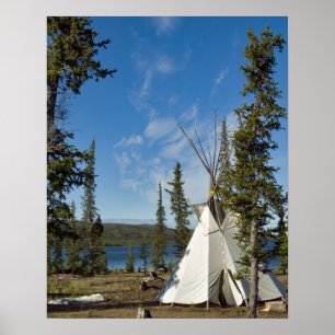 Dene Tribe gathering, Northwest Territories, Poster