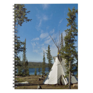 Dene Tribe gathering, Northwest Territories, Spiral Notebook
