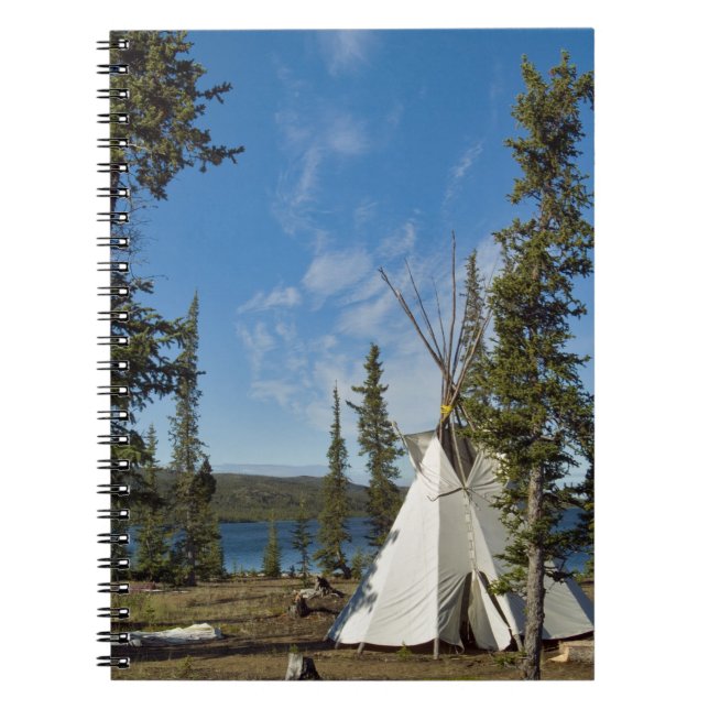 Dene Tribe gathering, Northwest Territories, Spiral Notebook (Front)