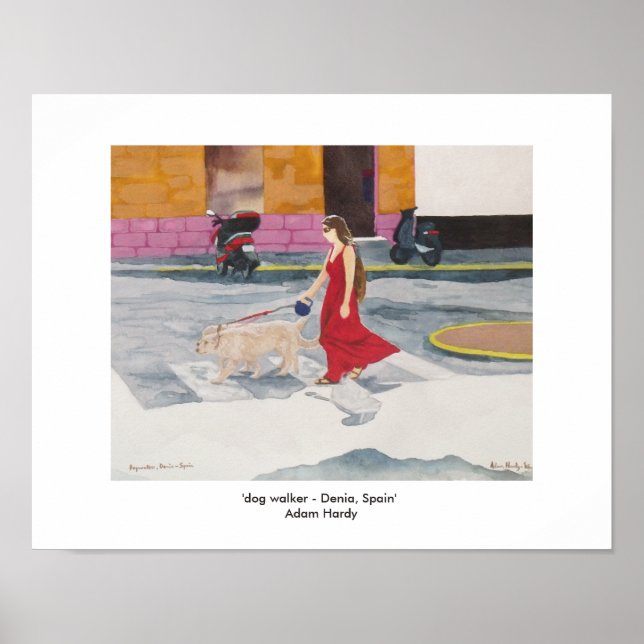 Denia, Spain art Poster (Front)