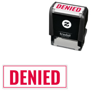 Denied Business Text Template Self-inking Stamp