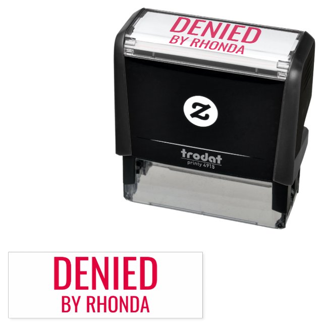 Denied by Name Self-inking Stamp (In Situ)