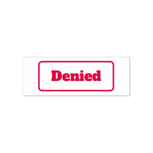 Denied Office Business Stamp Self Inking