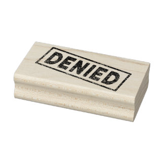 Denied Red Rubber Stamp
