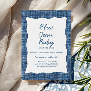Denim A Blue Jean Baby Shower Invitation