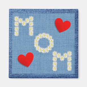 Denim and Daisies Mother's Day Magnet