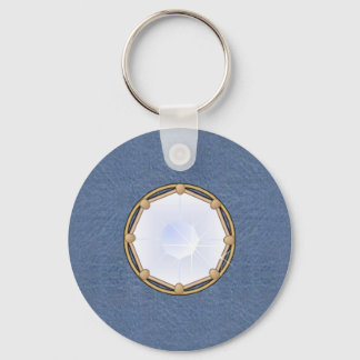 DENIM and DIAMOND Keychain