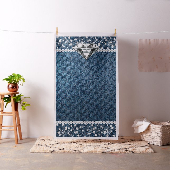 Denim and Diamond Photo Backdrop Photo Booth (In Situ)