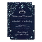 Denim and Diamonds Birthday Invitations