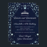 Denim and Diamonds Birthday Invitations<br><div class="desc">Denim and Diamonds Birthday Invitations.  Denim and diamonds is a great party theme for all ages,  this design is created with dark denim and covered in diamonds. A little bit of fun and a little a lot of sparkle!</div>