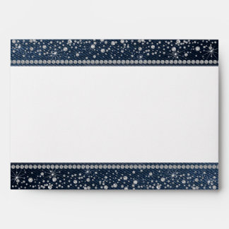 Denim and diamonds Bling Glam Envelope