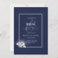 Denim and diamonds invitation