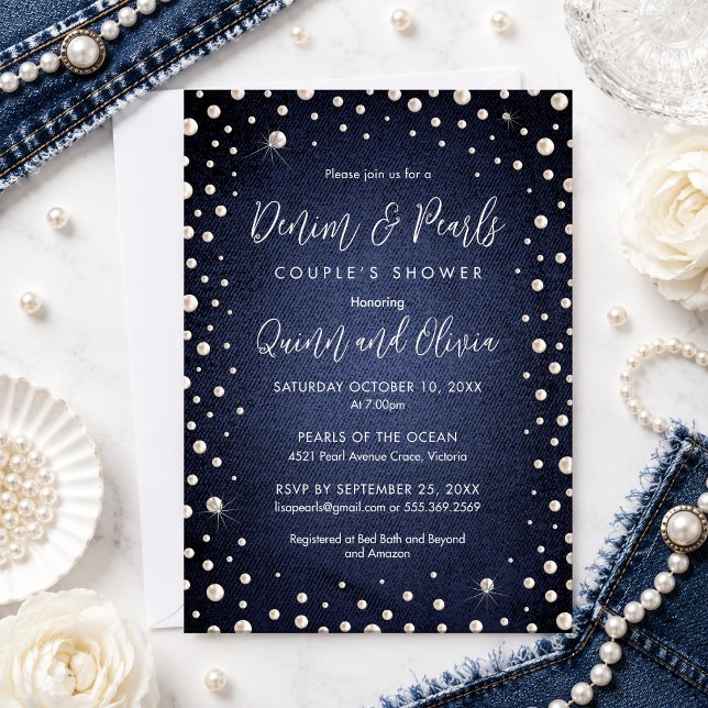 Denim and Pearls Invitation (Creator Uploaded)