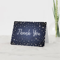 Denim and Pearls Thank you Card