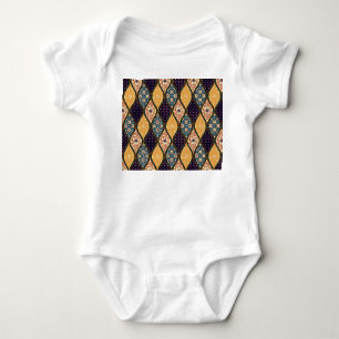 Denim Blue Art Nouveau: Seamless Baby Bodysuit