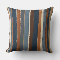 Denim-blue copper and brown stripes