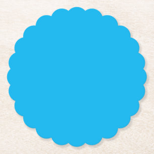 Denim Blue,Fountain Blue,Jellyfish, Paper Coaster