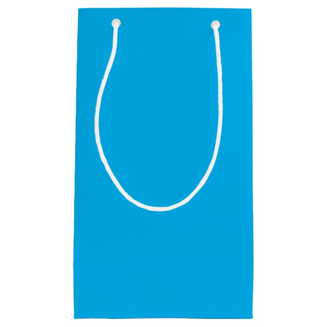  Denim Blue,Fountain Blue,Jellyfish, Small Gift Bag (Front)