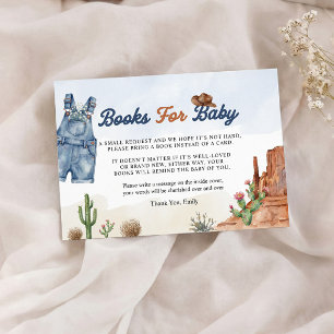 Denim Blue Jean Books for Baby Card 