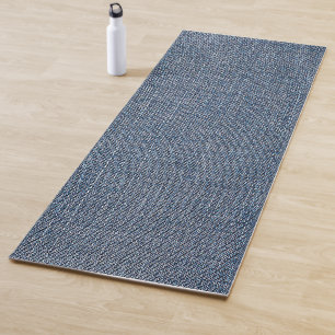 Denim Blue Jean Fabric  Yoga Mat